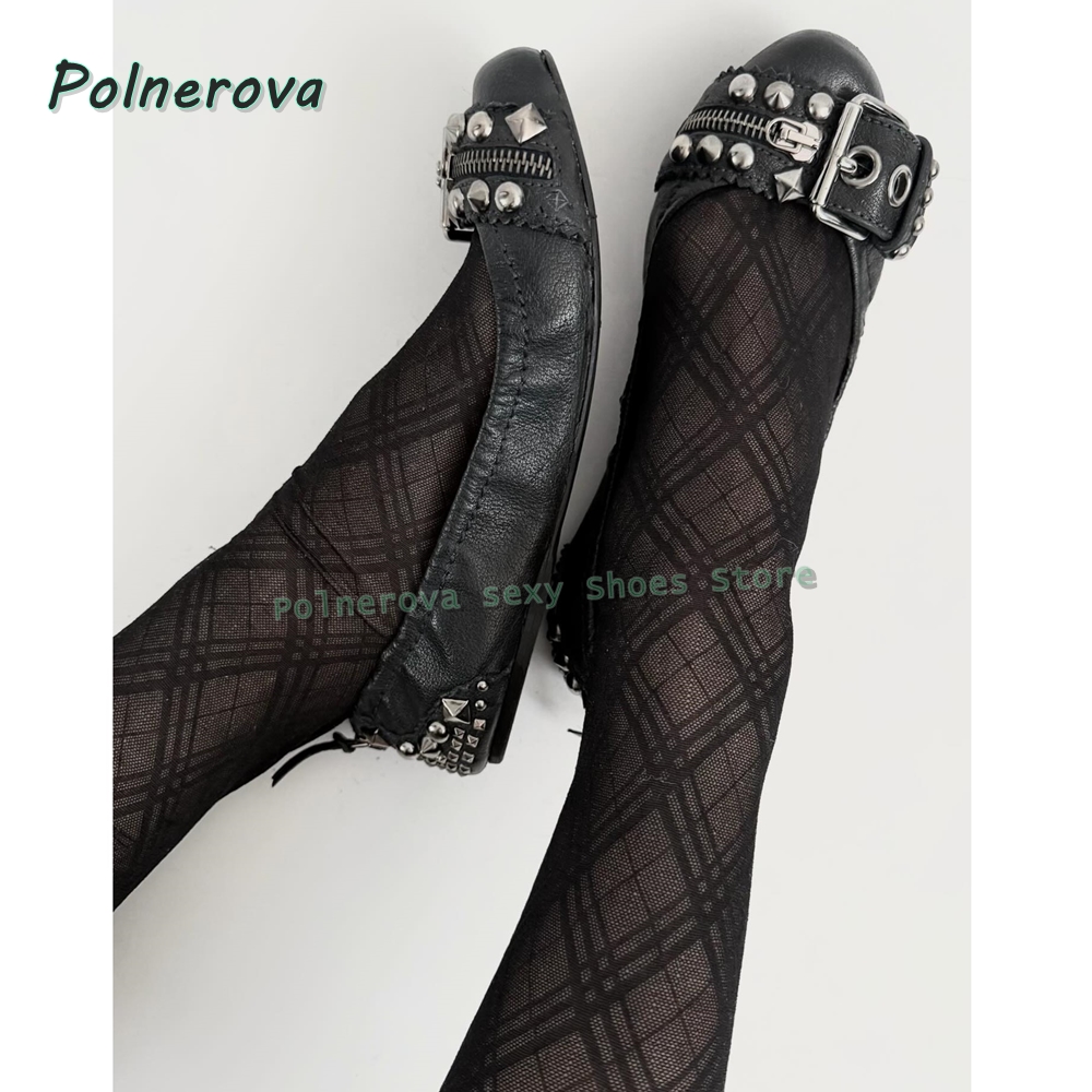 Rivet Belt Buckle Mary Jane Sh - مراجعة Women'S Fashion Footwear وسعره