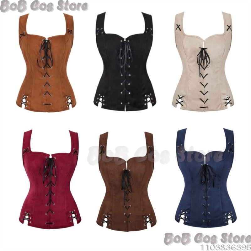 Halloween Medieval Renaissance - مراجعة Knitted Vest Women وسعره