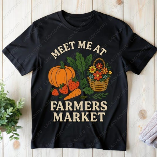 Meet Me At Farmers Market Tees - مراجعة Women'S Fashion Market Size وسعره