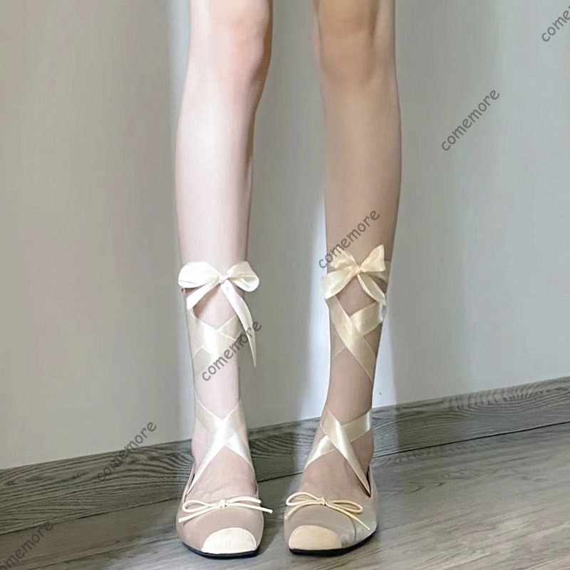 Women's Satin Ribbon Tie Balle - مراجعة Women'S Fashion Footwear وسعره