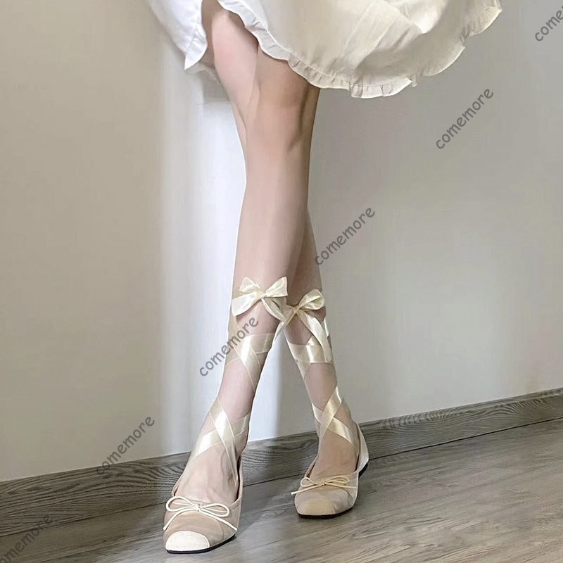 Women's Satin Ribbon Tie Balle - مراجعة Women'S Fashion Footwear وسعره