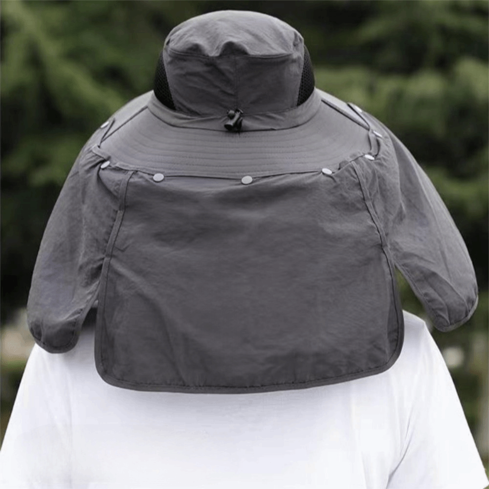 Removable Cloth Men Sun Hat Bi - مراجعة Bucket Hat Women وسعره