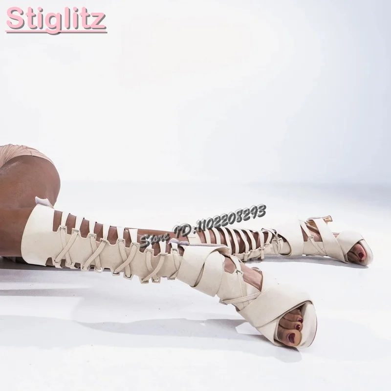 Retro Cross-tied Roman Sandals - مراجعة Fashion Women Belt وسعره