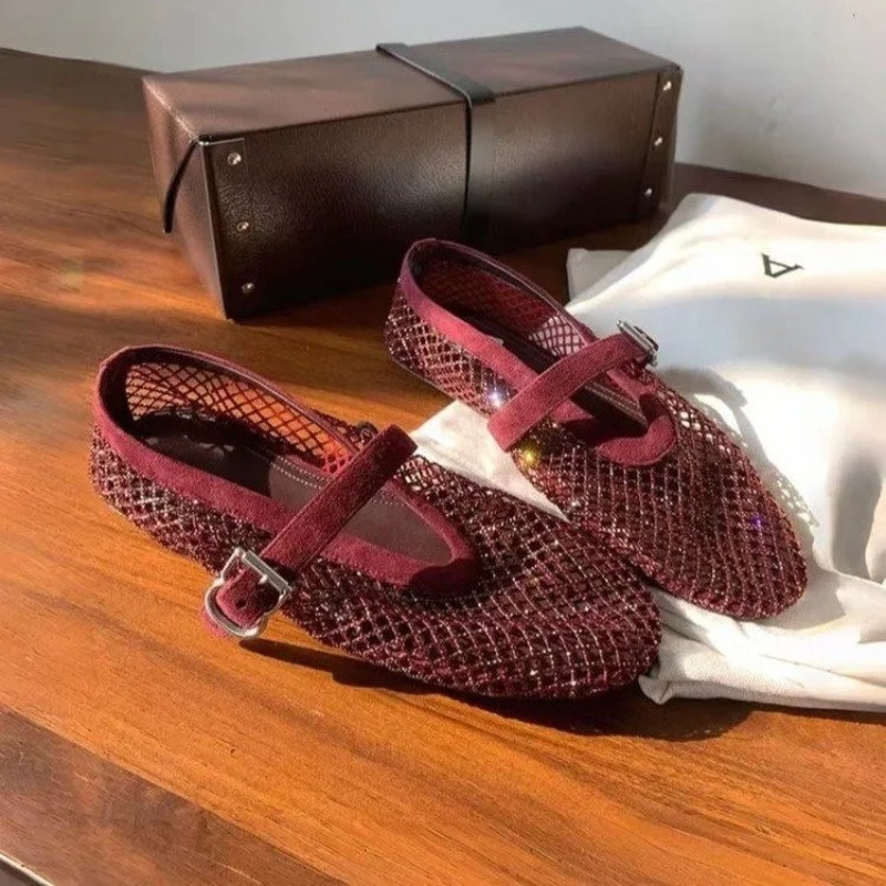 Hollow Rhinestone Baotou Sanda - مراجعة Women'S Fashion Footwear وسعره