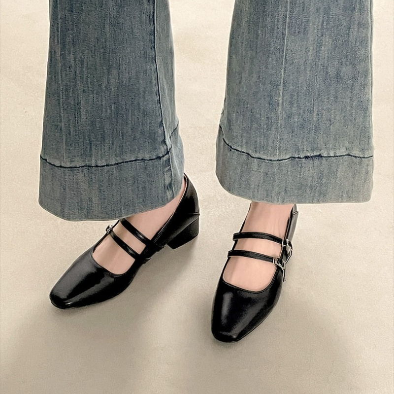 Square Toe Low Heel Women Silv - مراجعة Women'S Fashion Footwear وسعره