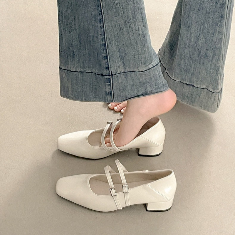 Square Toe Low Heel Women Silv - مراجعة Women'S Fashion Footwear وسعره