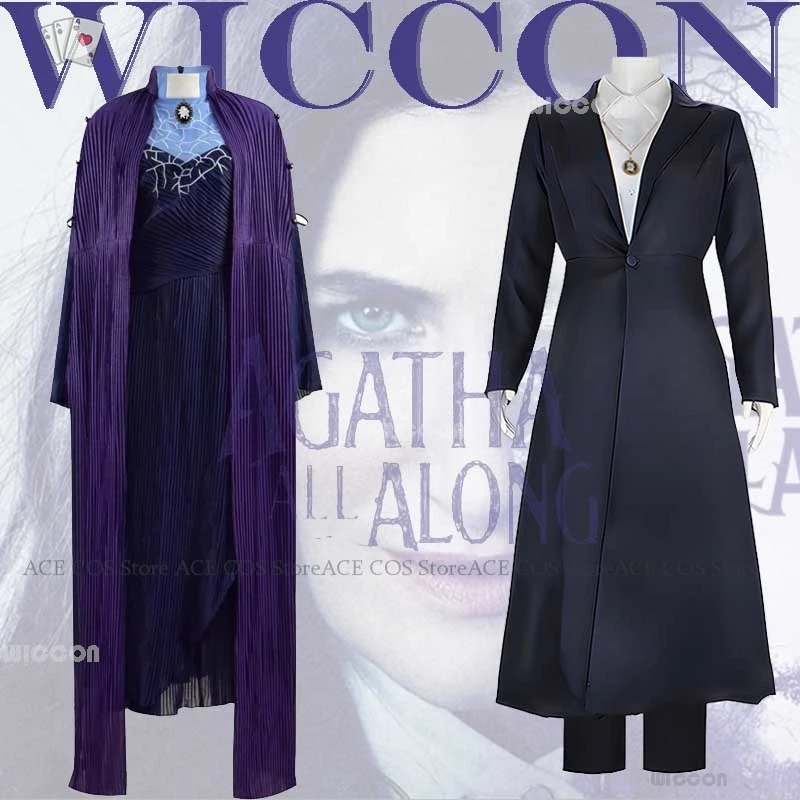 Witch Agatha Cosplay All Along - مراجعة Knitted Vest Women وسعره