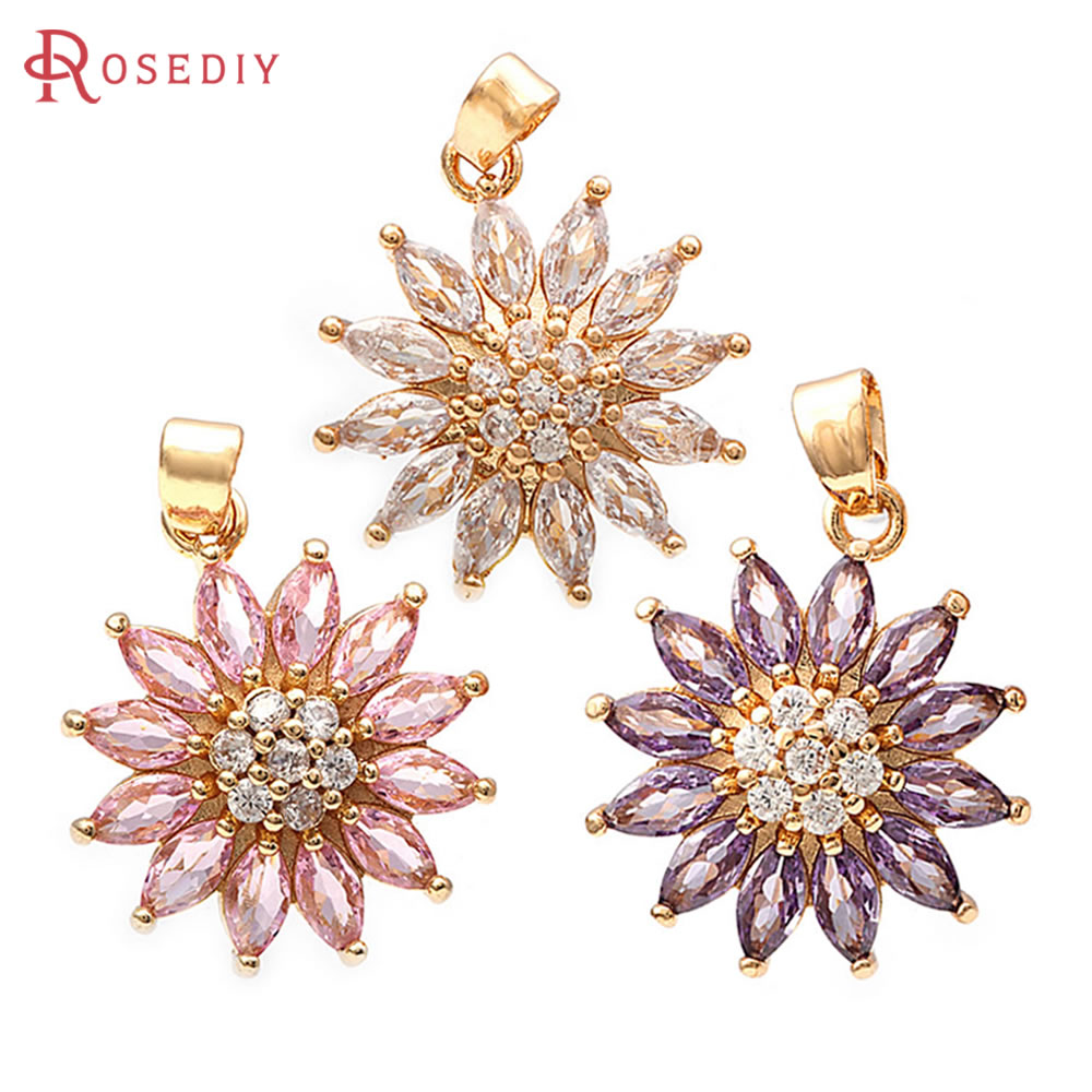 18K Gold Color Brass Sunflower - مراجعة Women Fashion Jewellery وسعره