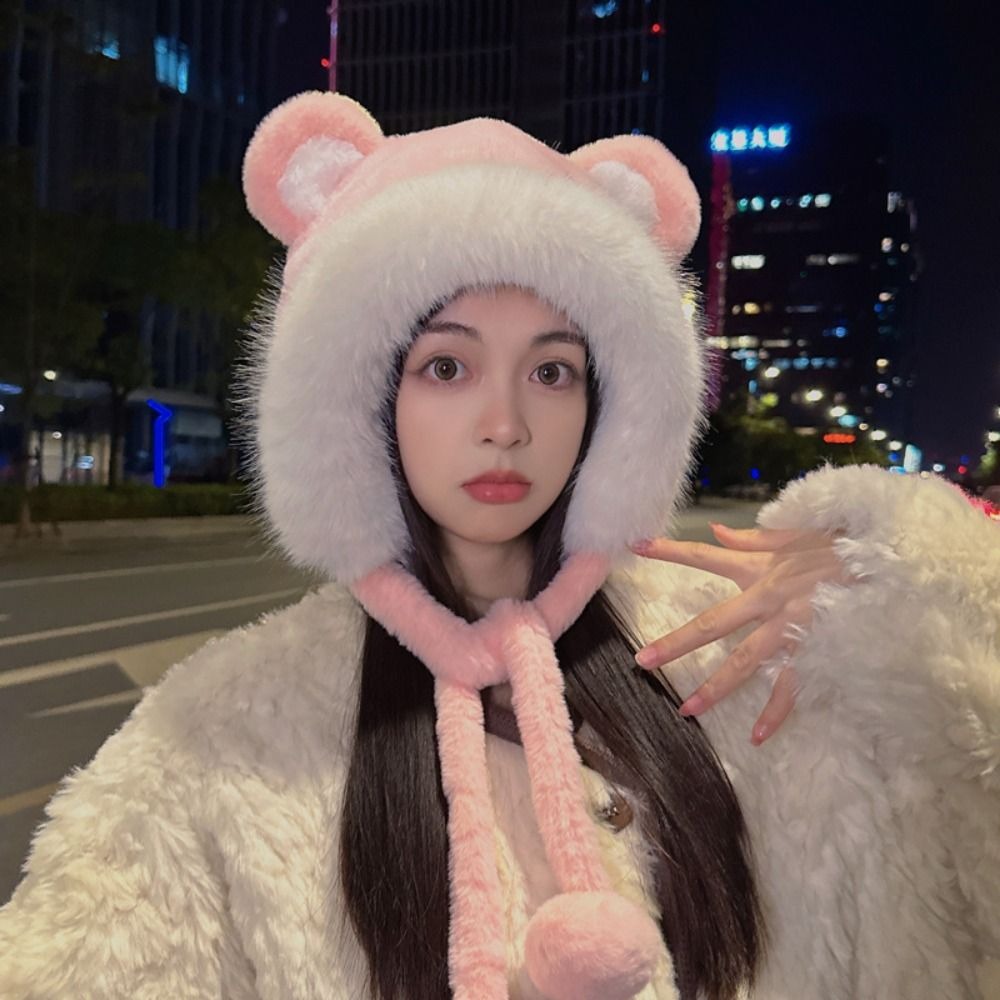 New Warm Winter Hat Woolen Ear - مراجعة Bucket Hat Women وسعره