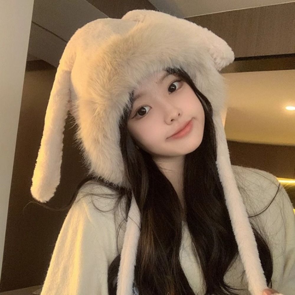 New Warm Winter Hat Woolen Ear - مراجعة Bucket Hat Women وسعره