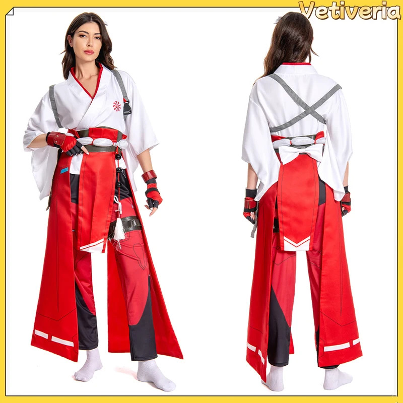 Game OW Kiriko Cosplay Costume - مراجعة Knitted Vest Women وسعره