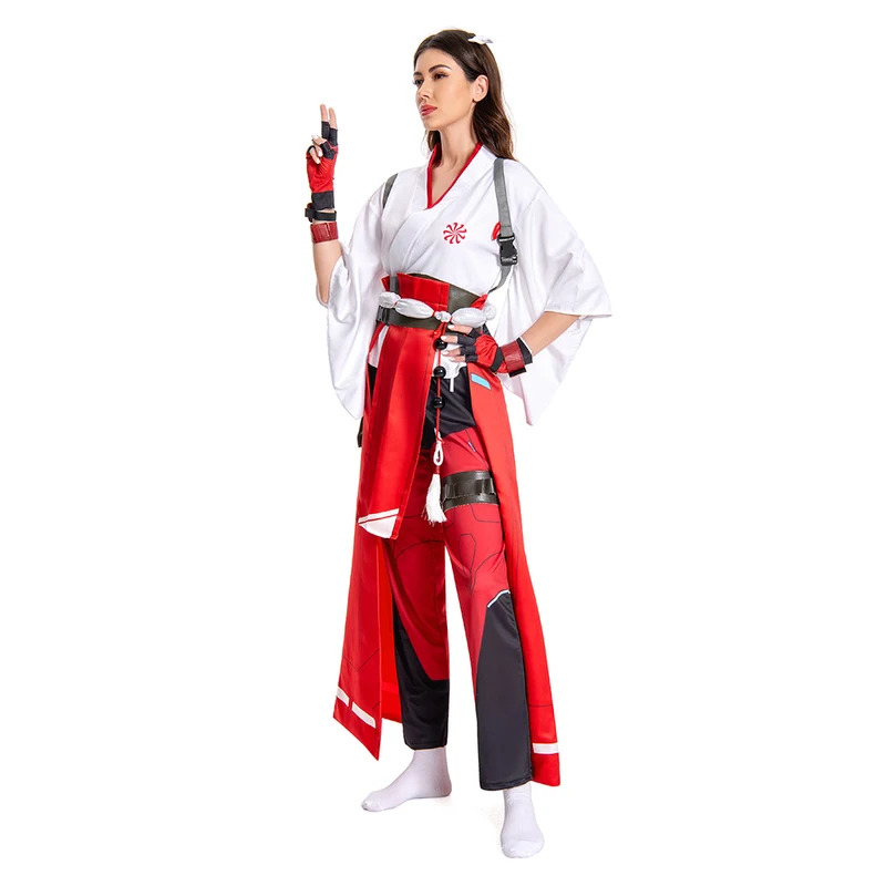 Game OW Kiriko Cosplay Costume - مراجعة Knitted Vest Women وسعره