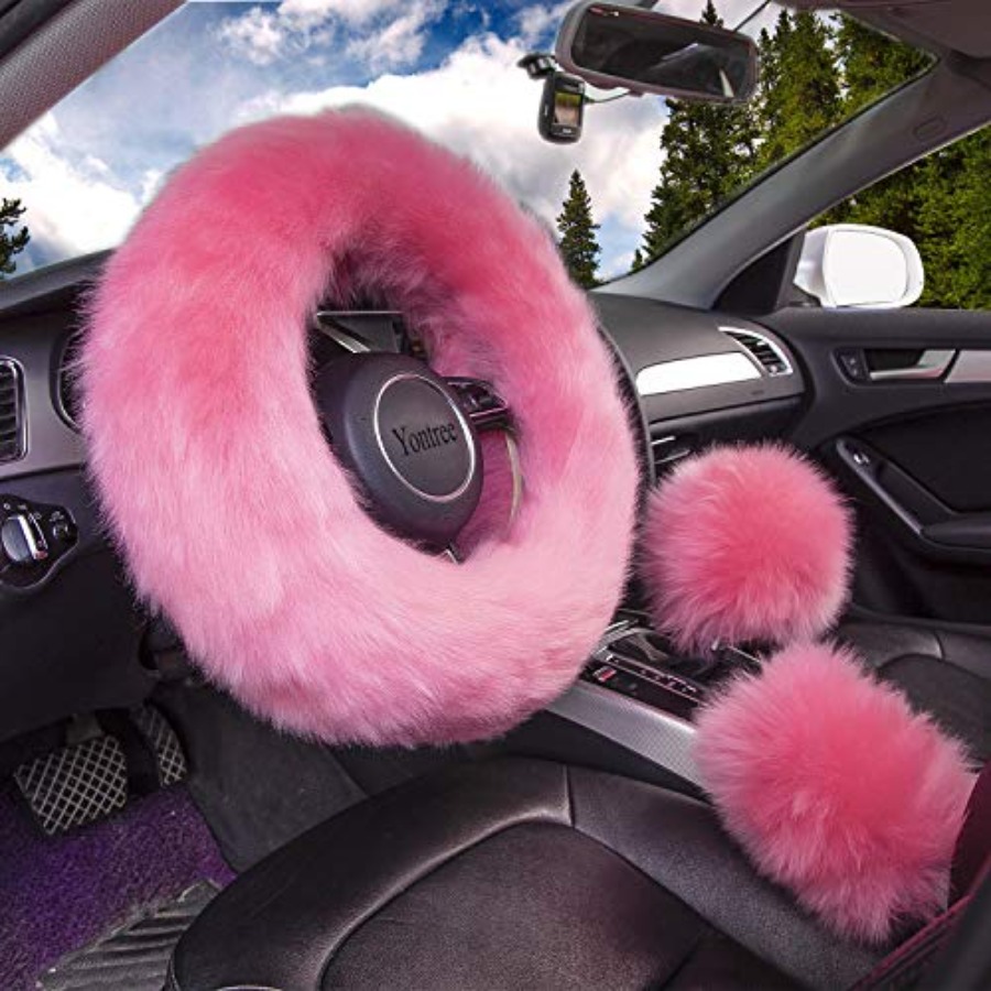 Fashion Fluffy Steering Wheel  - مراجعة Women Fashion Hub وسعره