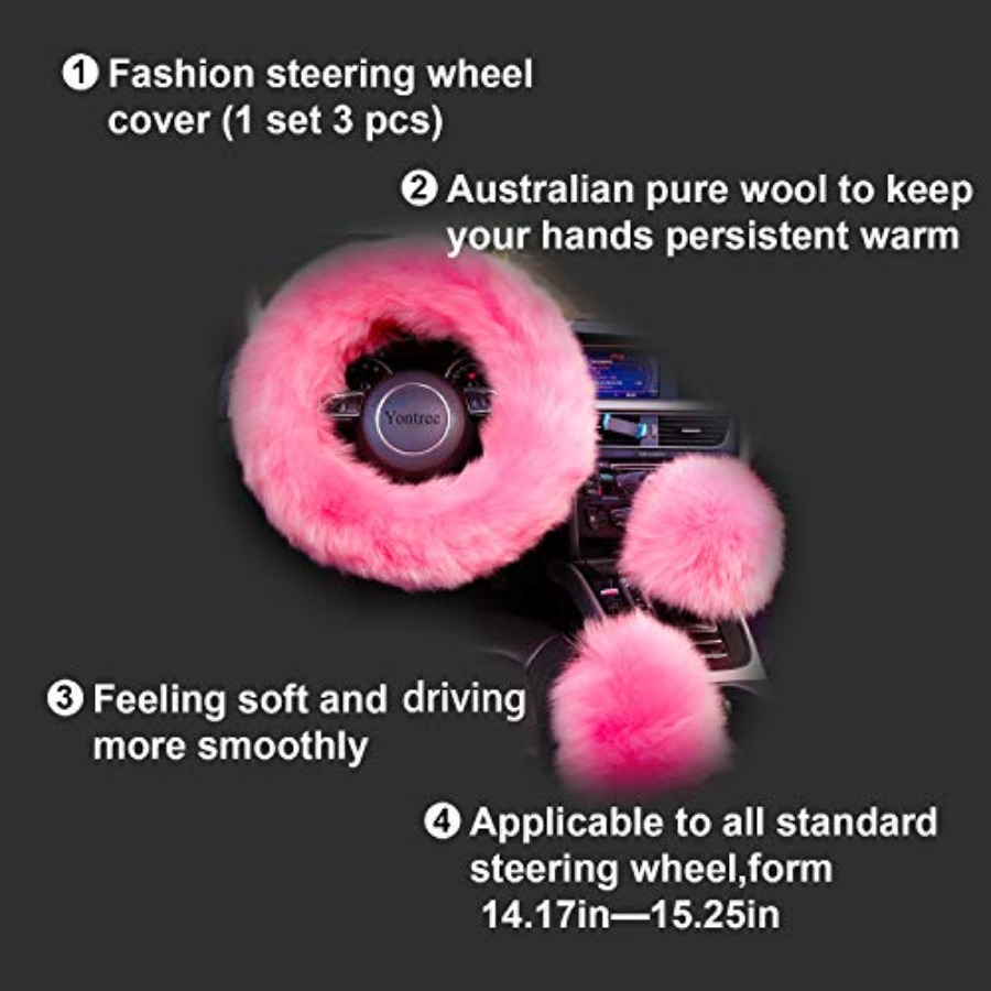 Fashion Fluffy Steering Wheel  - مراجعة Women Fashion Hub وسعره