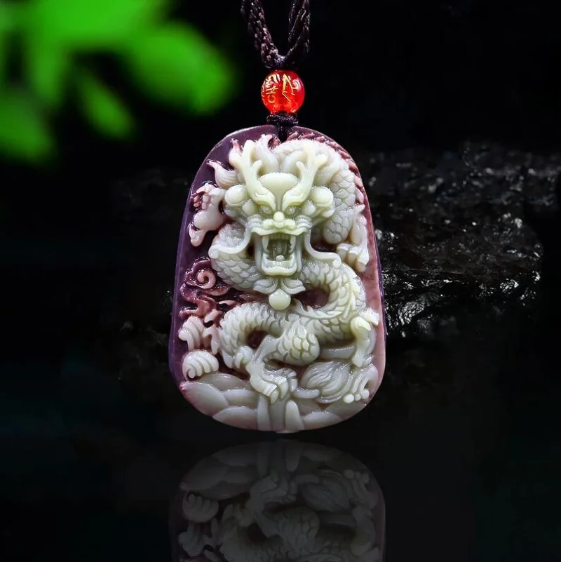 Purple Robe Jade Dragon Pendan - مراجعة Women Fashion Jewellery وسعره