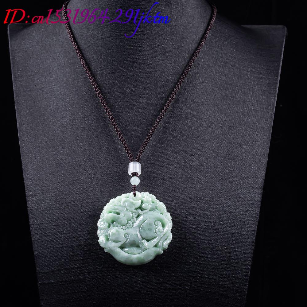 Natural Myanmar Jadeite Pixiu  - مراجعة Women Fashion Necklace وسعره