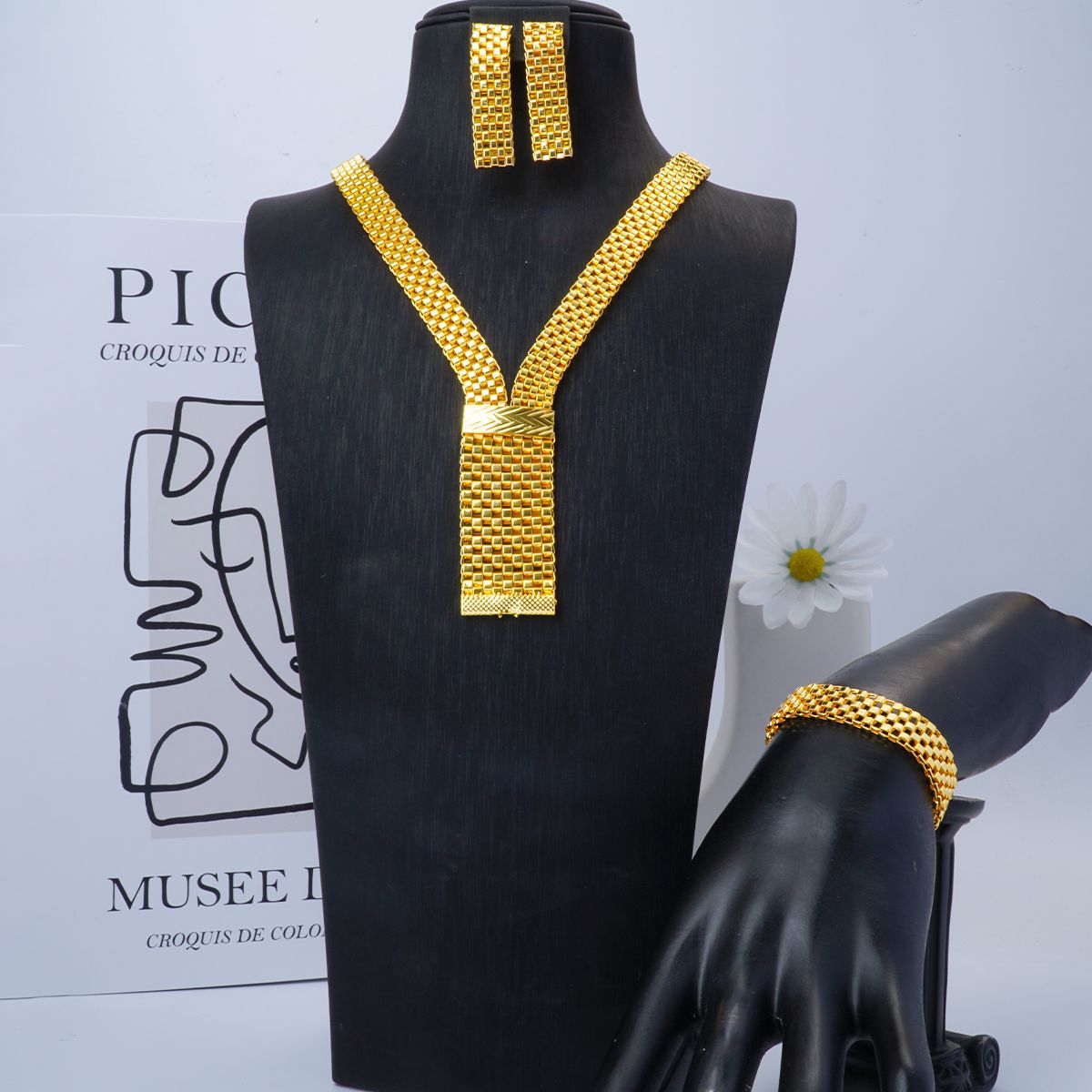 New UK 24K Gold Plated Necklac - مراجعة Women Fashion Uk وسعره