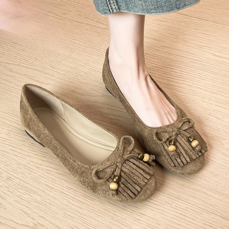 Retro Tassel Flats Women Fashi - مراجعة Women'S Fashion Brands وسعره