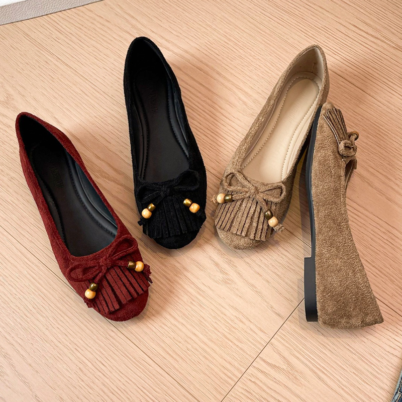 Retro Tassel Flats Women Fashi - مراجعة Women'S Fashion Brands وسعره