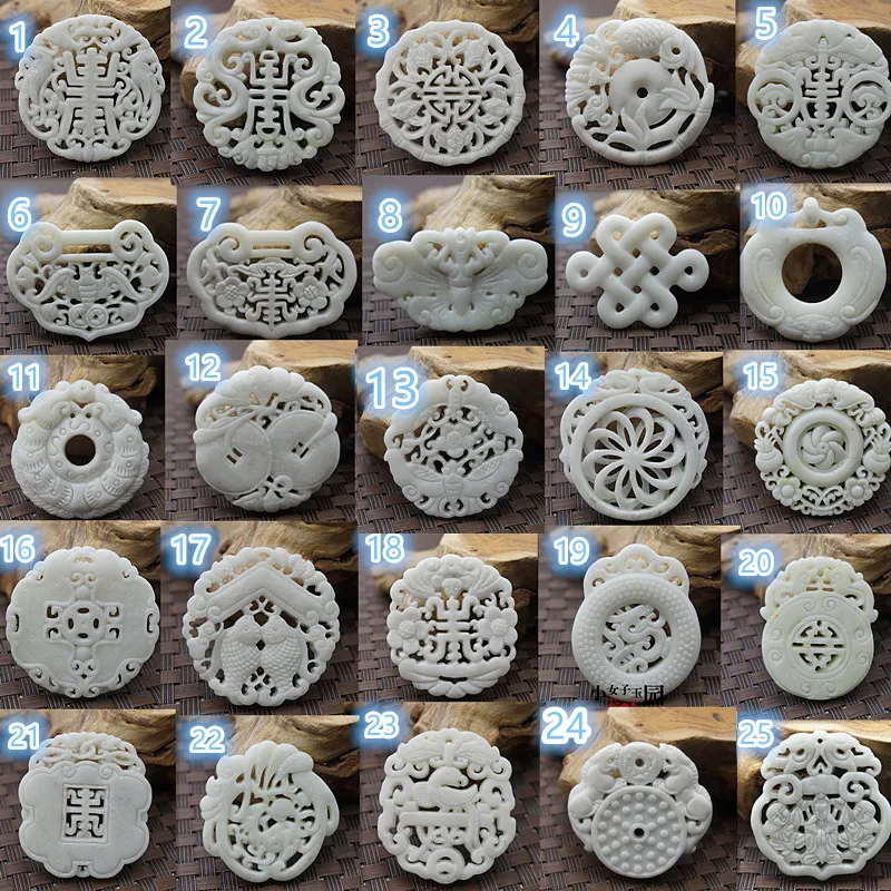 Natural White Jade Carved Luck - مراجعة Women Fashion Jewellery وسعره